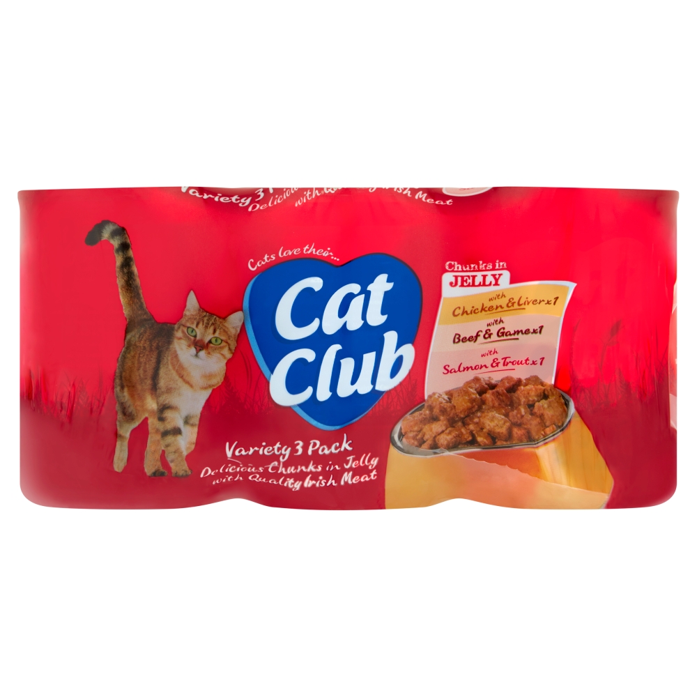 Cat Club Variety Jelly 8 x 3pk x 400g